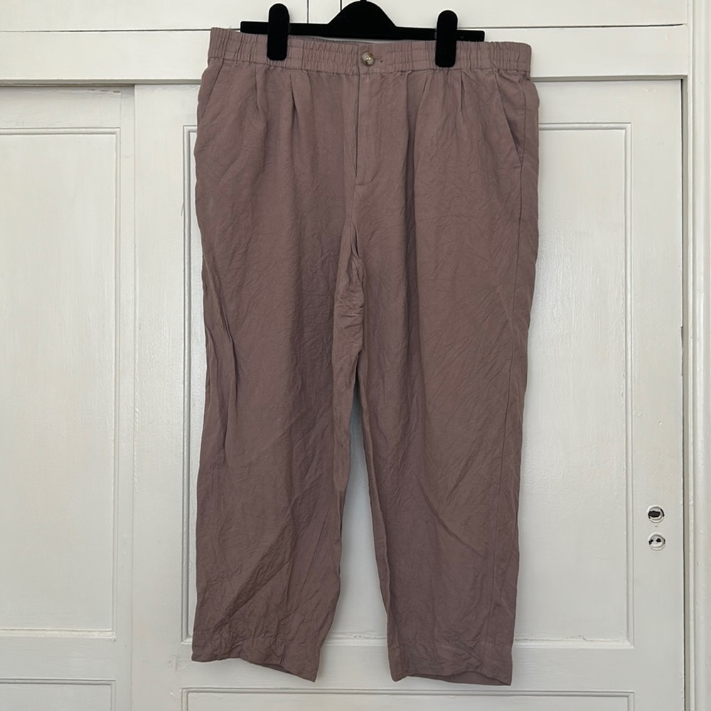 Madewell Linen pants, light purple, size L (barely worn)
